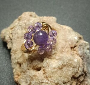 Anillo Flor de Amatista