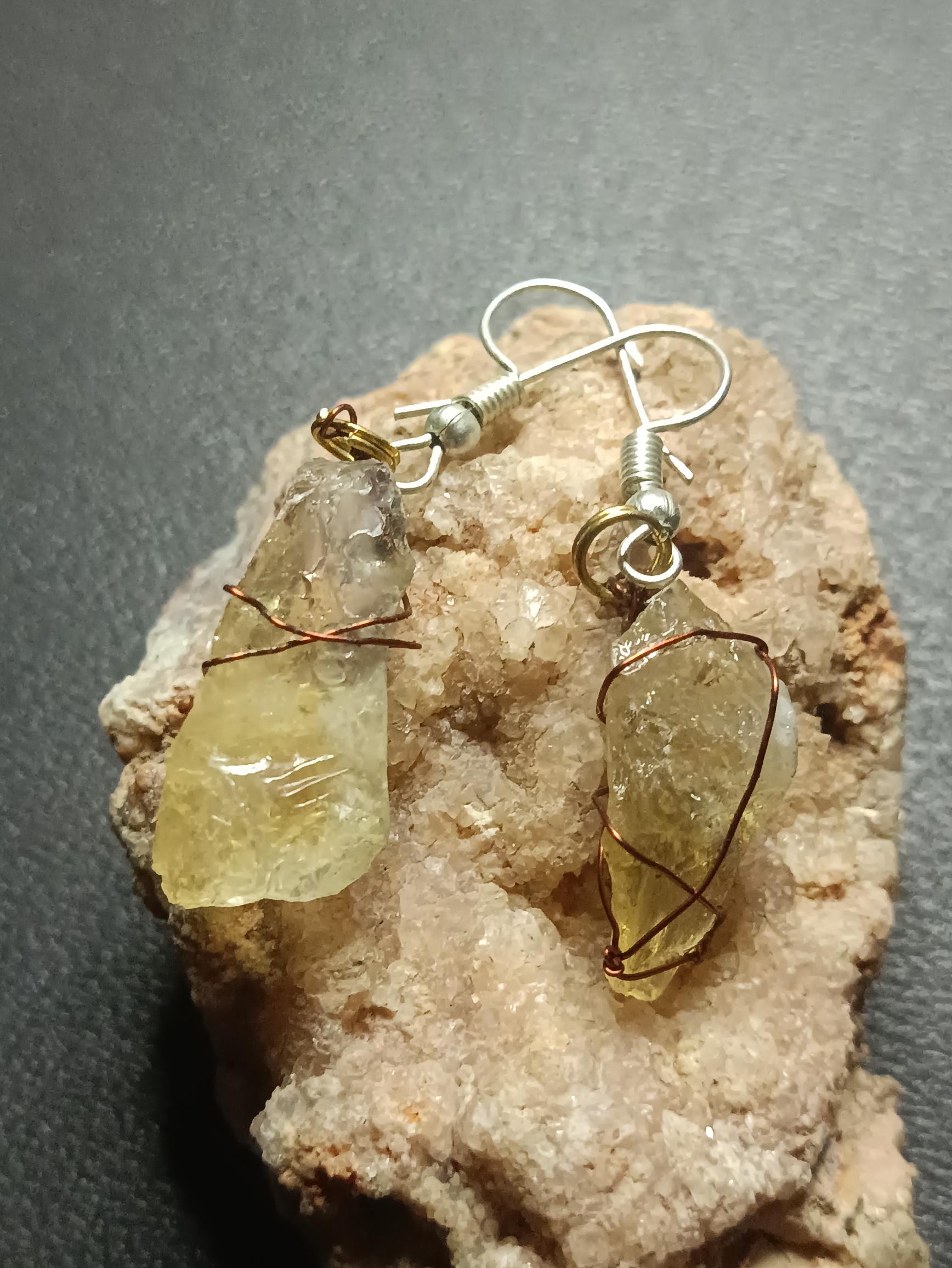 Aretes de Falso Citrino